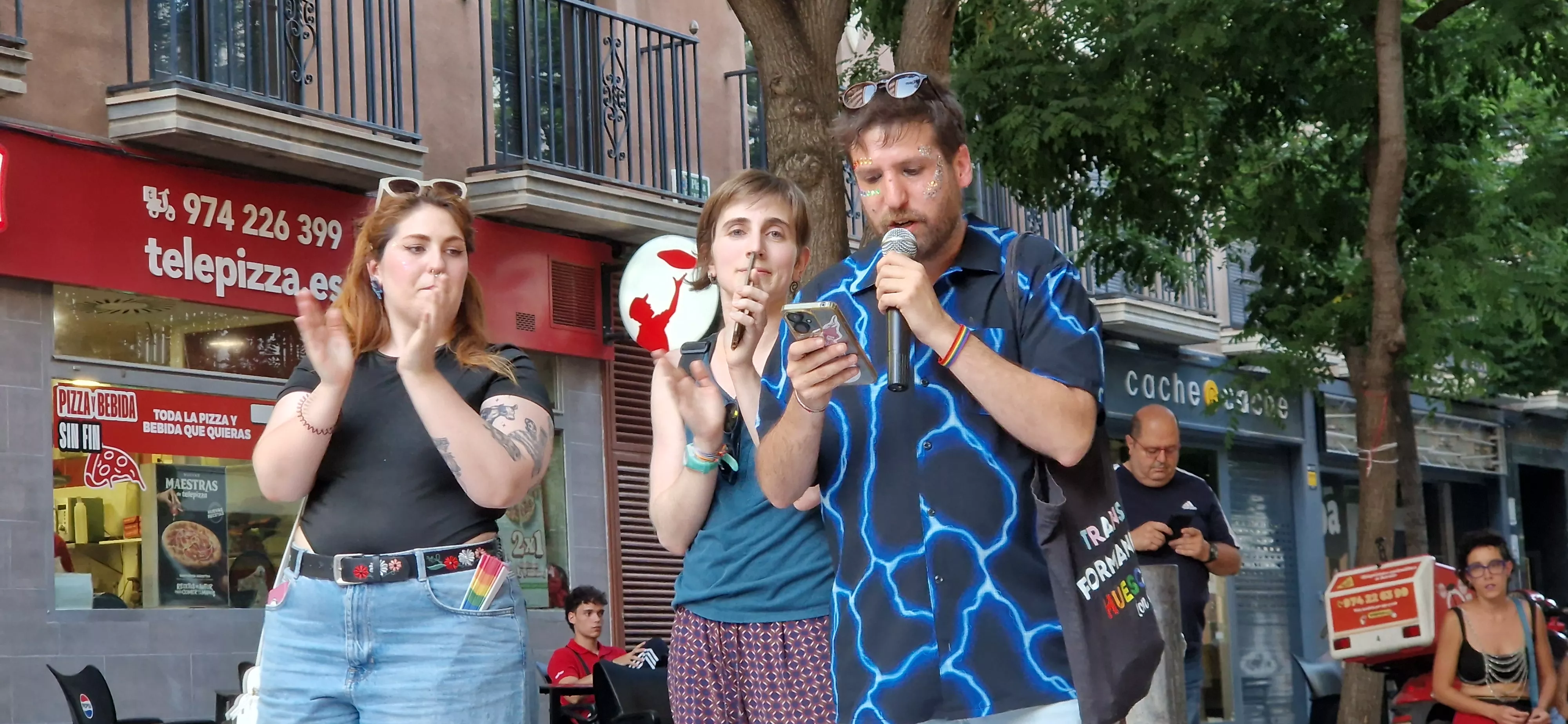 Día del Orgullo LGTBIQA+ en Huesca. Foto Myriam Martínez