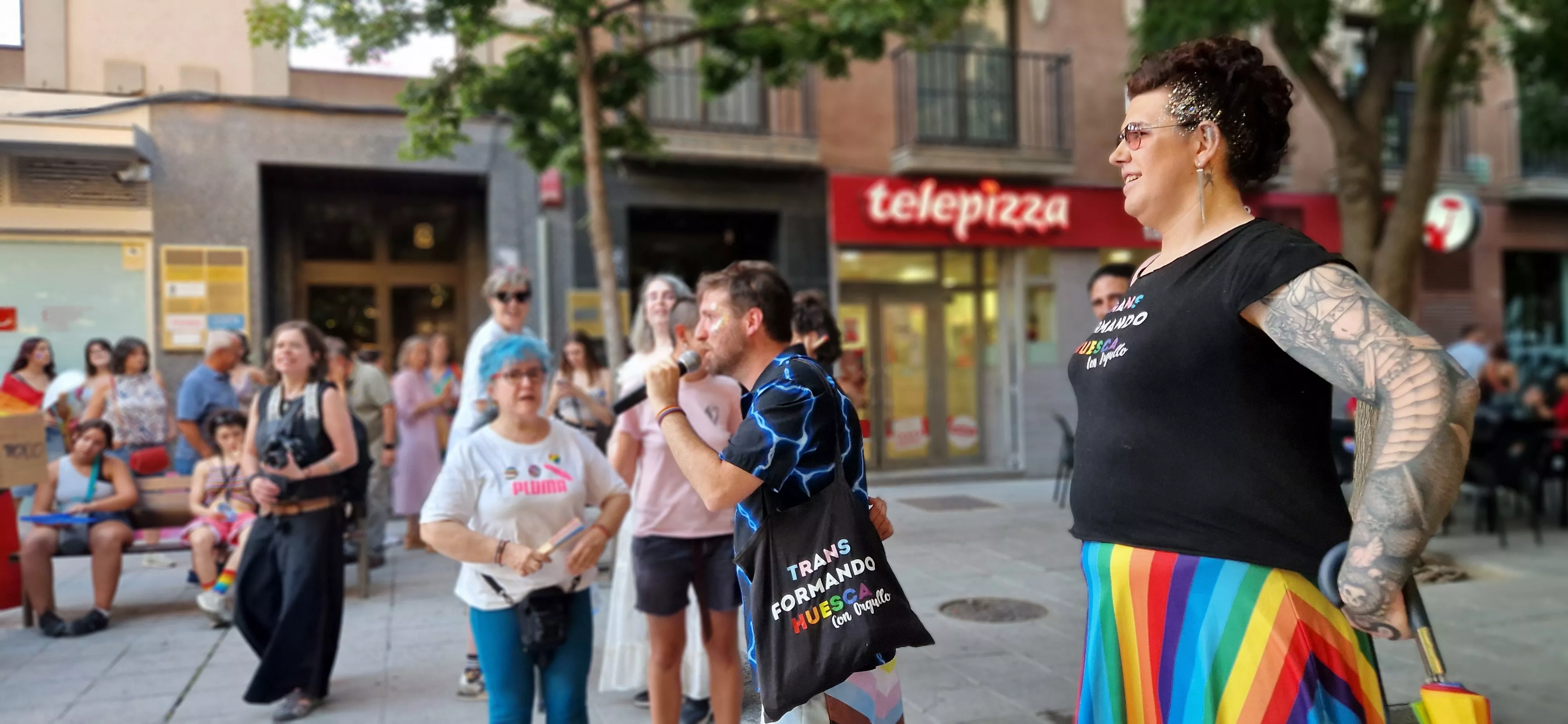 Día del Orgullo LGTBIQA+ en Huesca. Foto Myriam Martínez