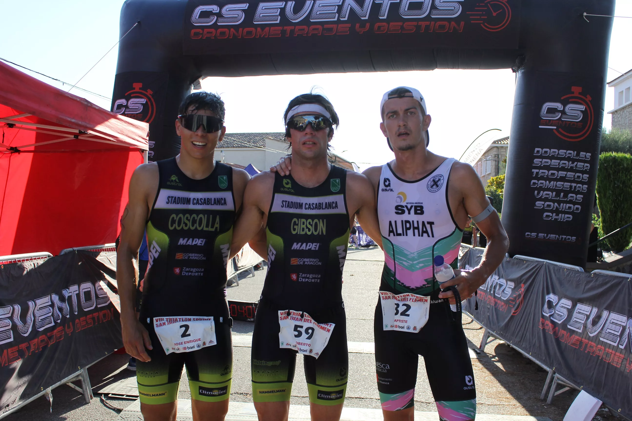 Tres primeros masculino