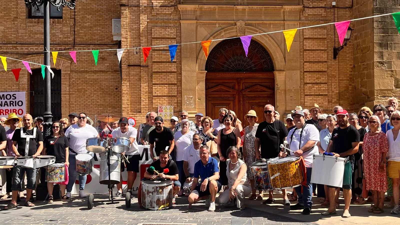 Cuarto abrazo al Seminario de Huesca. Foto Mercedes Manterola
