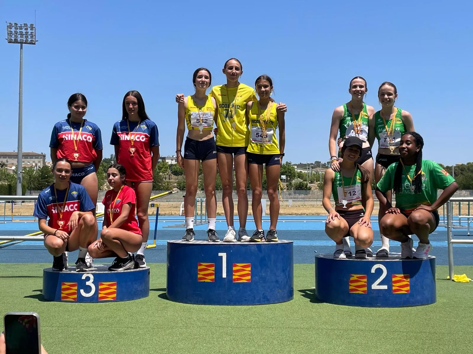Podio relevo 4x100
