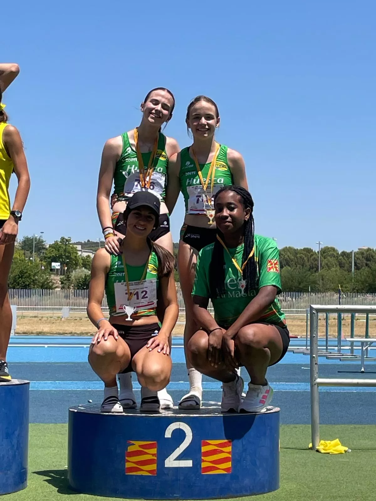 Relevo 4x100 Intec Zoiti subcampeón