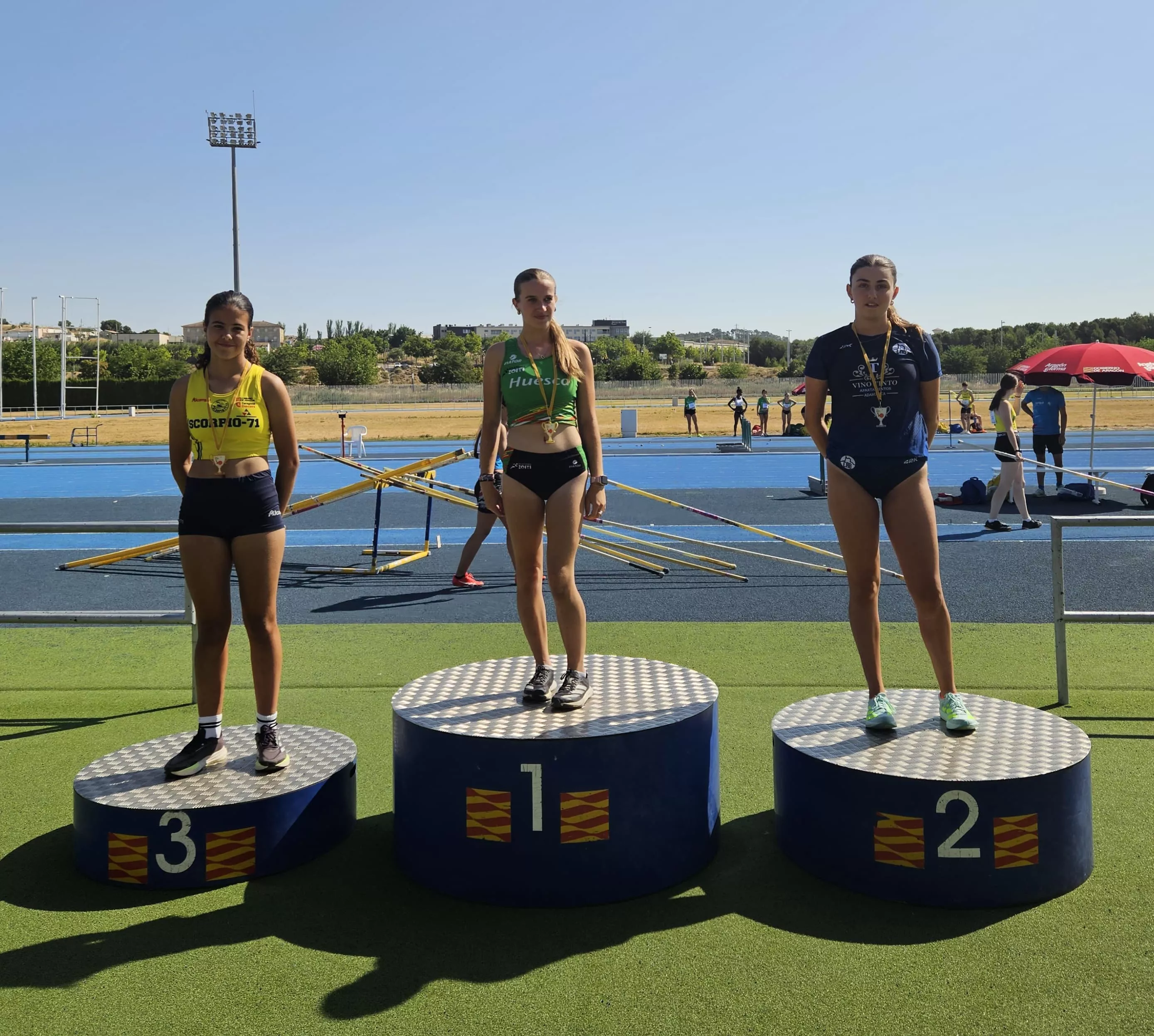 Podio femenino de marcha