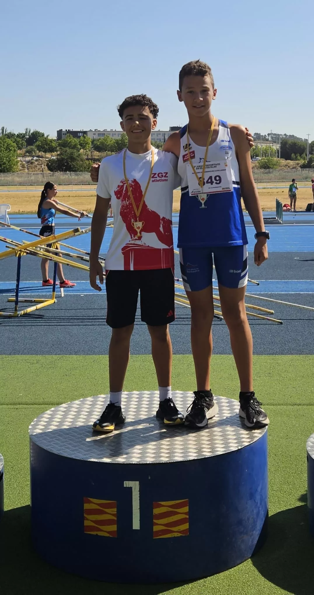 Podio masculino de marcha