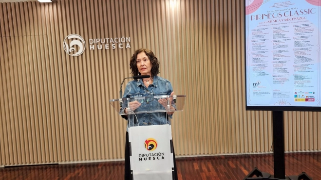 Carmen Martínez, directora de Pirineos Classic y Jazzetania. Foto Myriam Martínez