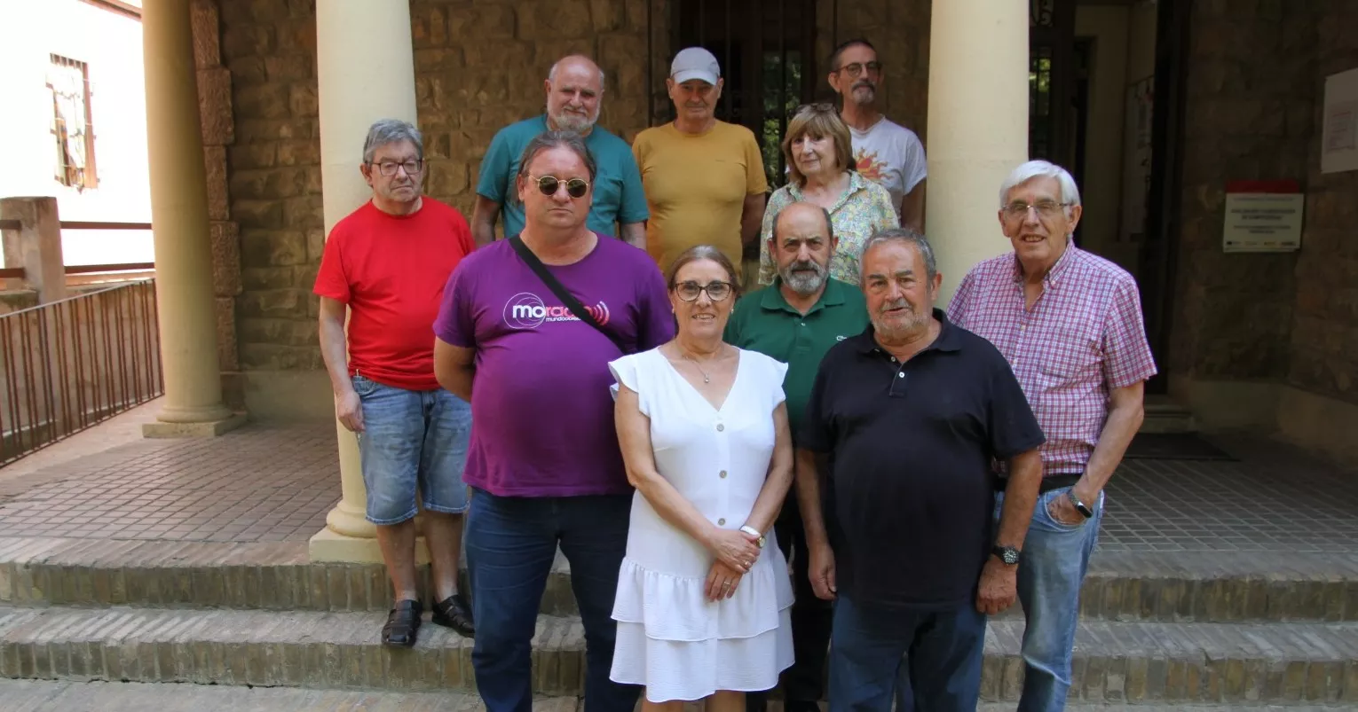 Miembros de la Federación de Pensionistas de CCOO en Huesca. Foto Carlos Neofato