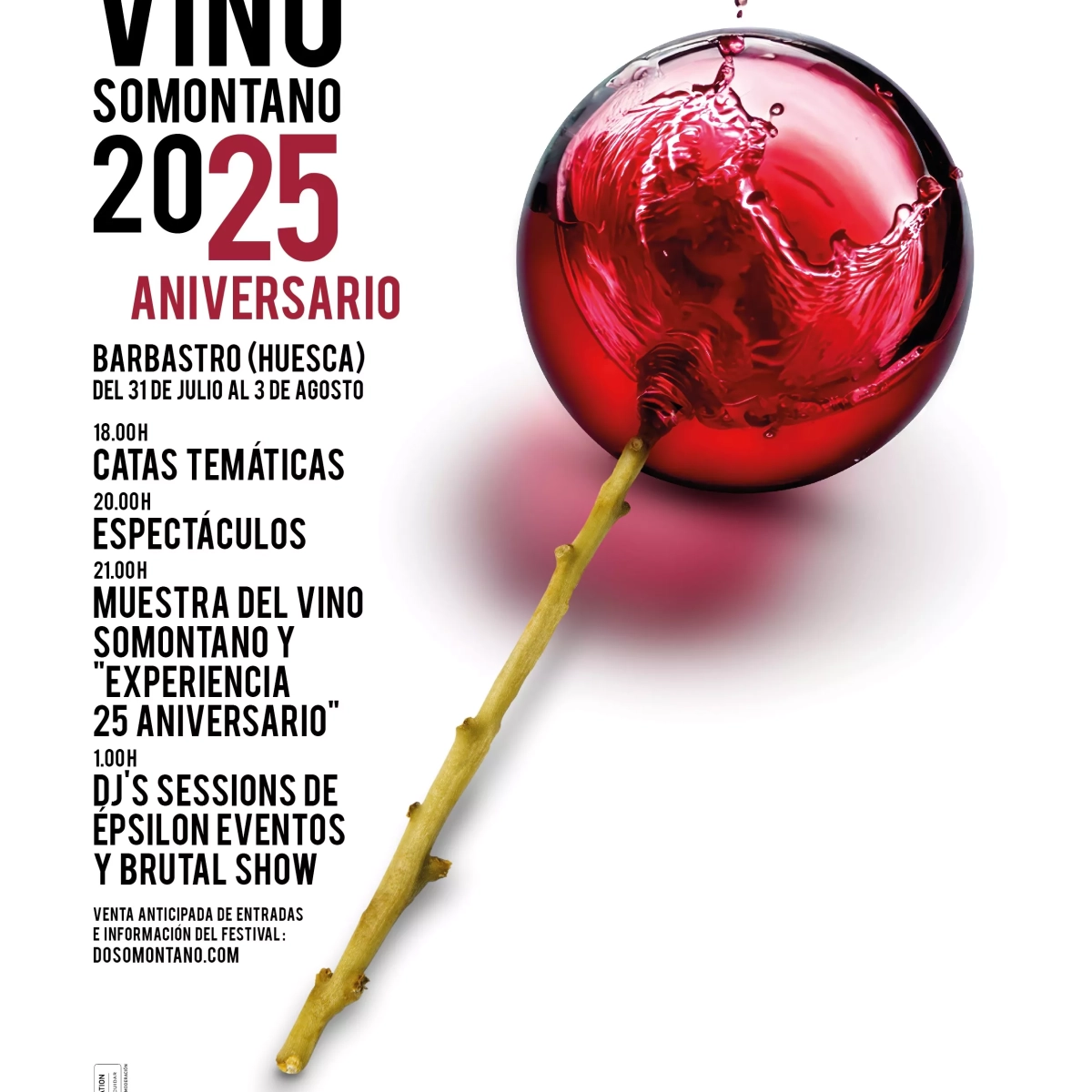 Cartel del Festival del Vino Somontano
