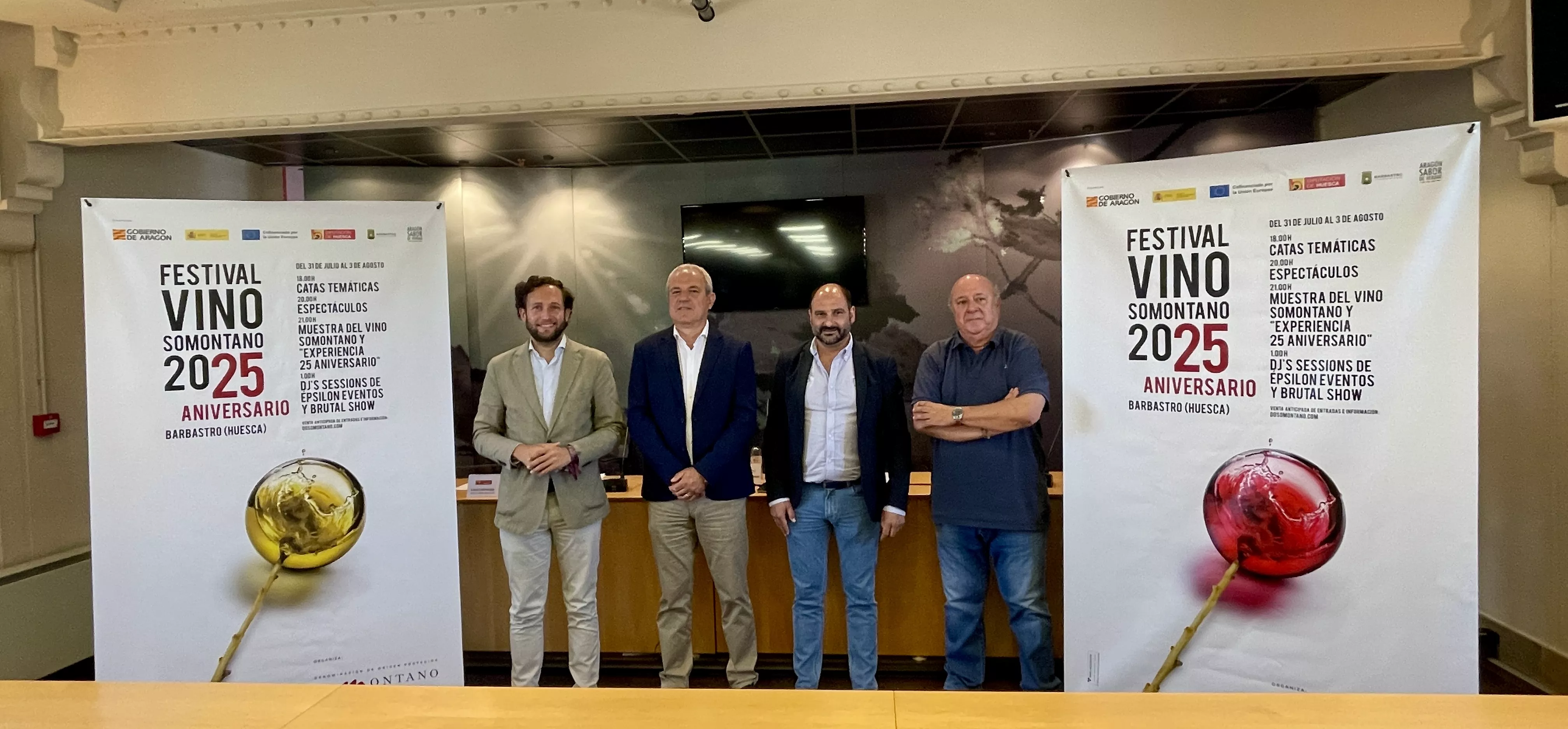 Presentción del Festival del Vino del Somontano en Barbastro