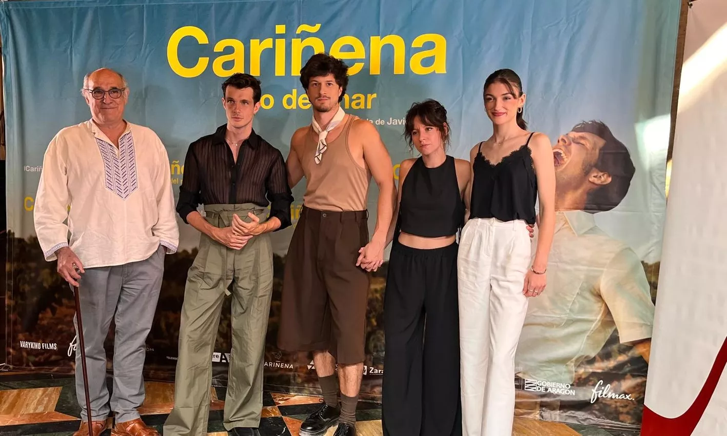 Preestreno de ‘Cariñena, vino del mar’ en el teatro Olimpia de Huesca. Foto Mercedes Manterola