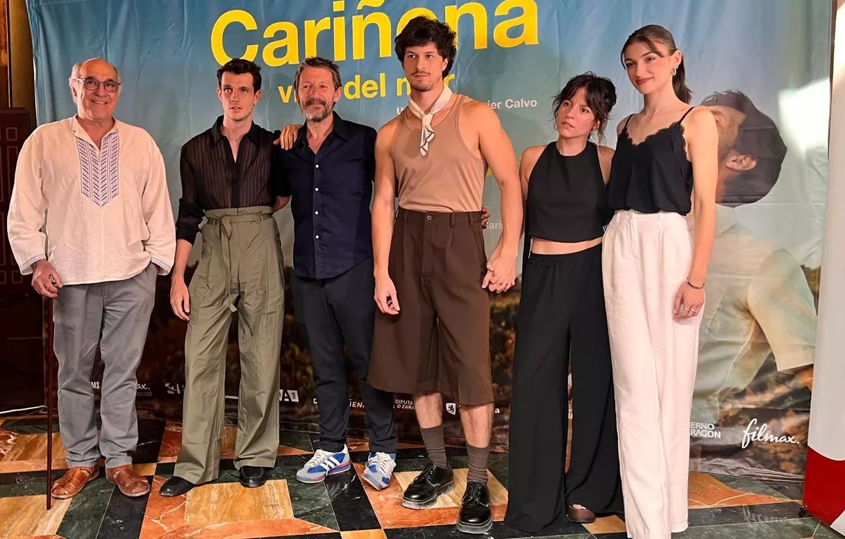 Preestreno de ‘Cariñena, vino del mar’ en el teatro Olimpia de Huesca. Foto Mercedes Manterola