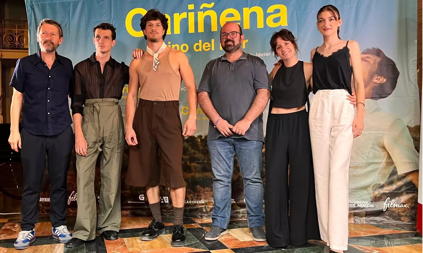 Preestreno de ‘Cariñena, vino del mar’ en el teatro Olimpia de Huesca. Foto Mercedes Manterola