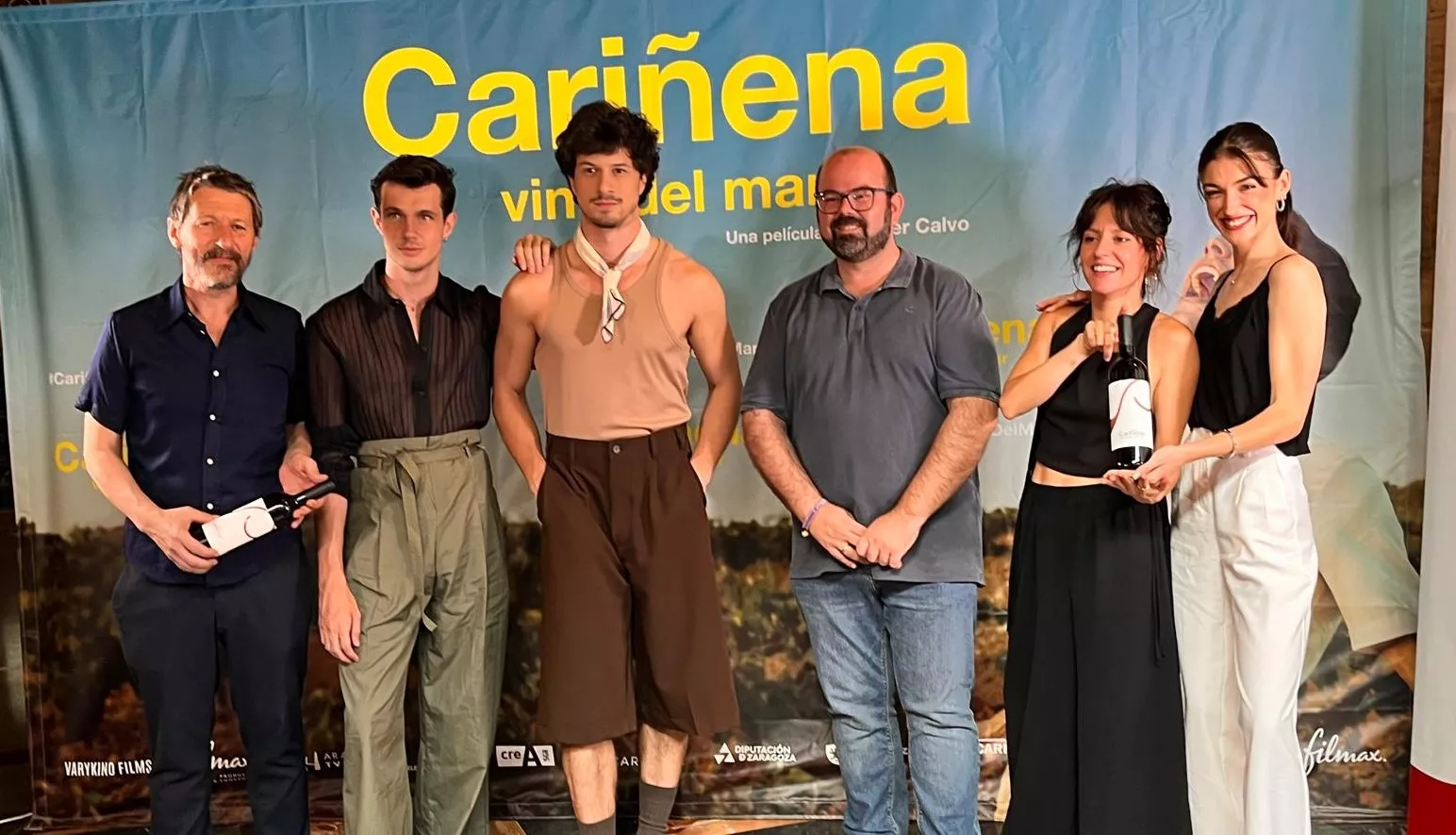 Preestreno de ‘Cariñena, vino del mar’ en el teatro Olimpia de Huesca. Foto Mercedes Manterola
