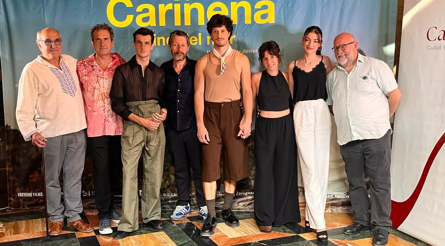 Preestreno de ‘Cariñena, vino del mar’ en el teatro Olimpia de Huesca. Foto Mercedes Manterola