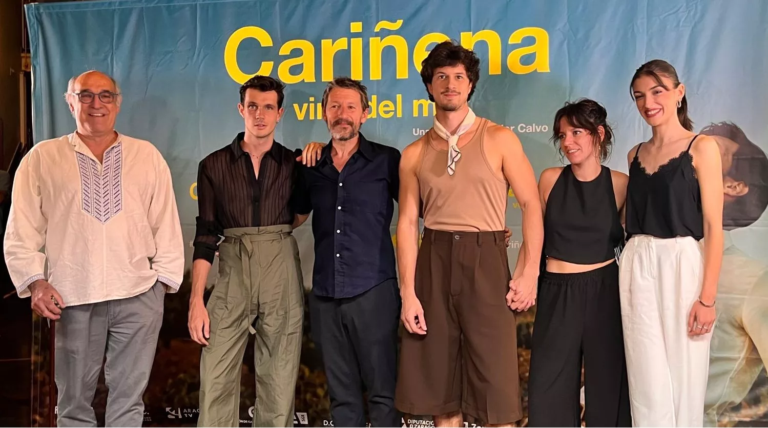 Preestreno de ‘Cariñena, vino del mar’ en el teatro Olimpia de Huesca. Foto Mercedes Manterola