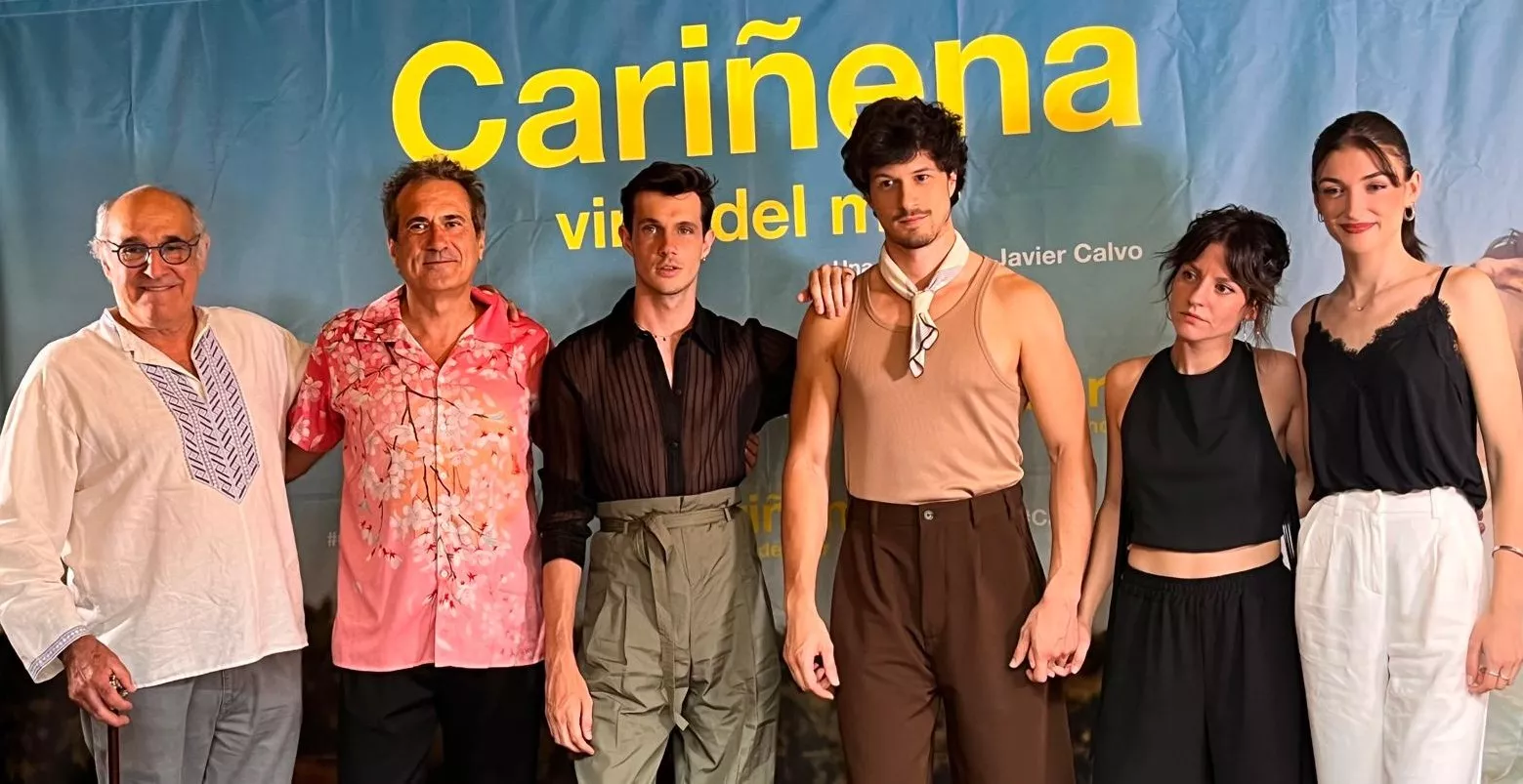 Preestreno de ‘Cariñena, vino del mar’ en el teatro Olimpia de Huesca. Foto Mercedes Manterola