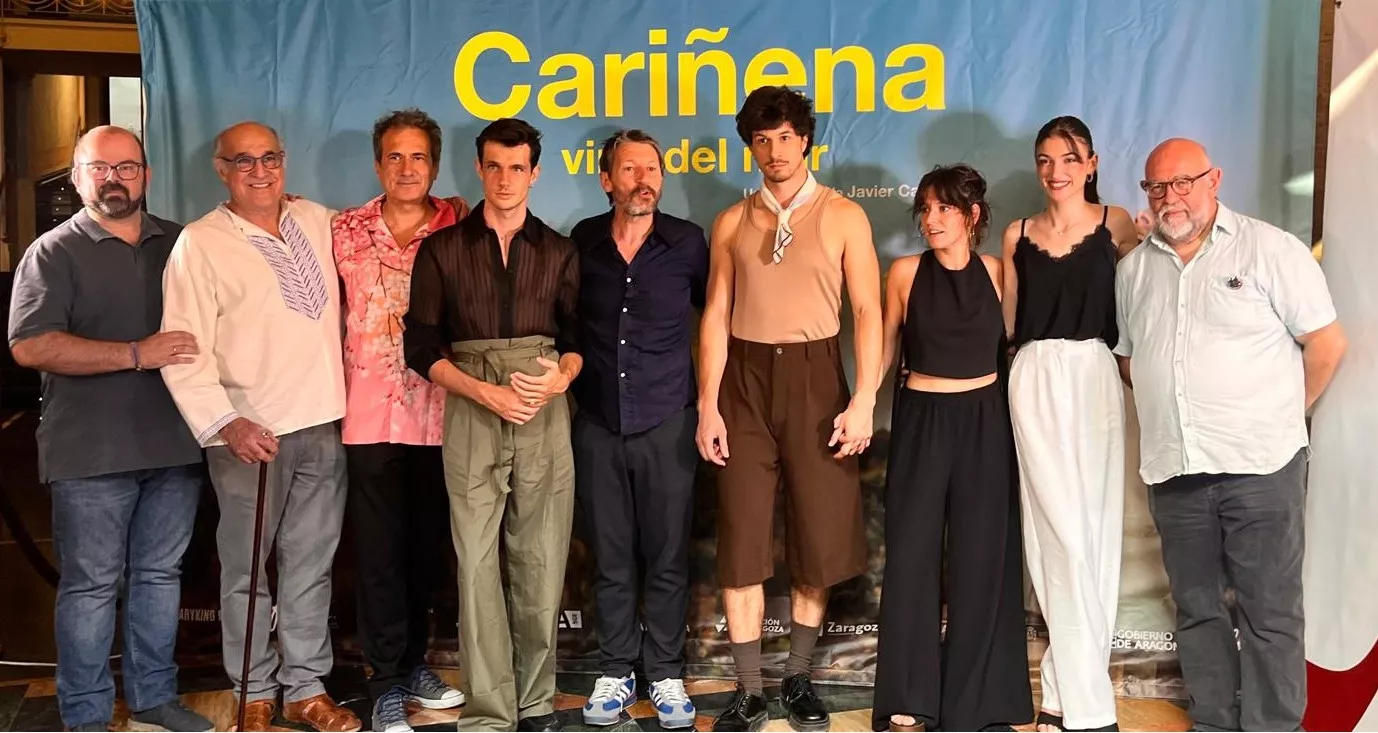 Preestreno de ‘Cariñena, vino del mar’ en el teatro Olimpia de Huesca. Foto Mercedes Manterola