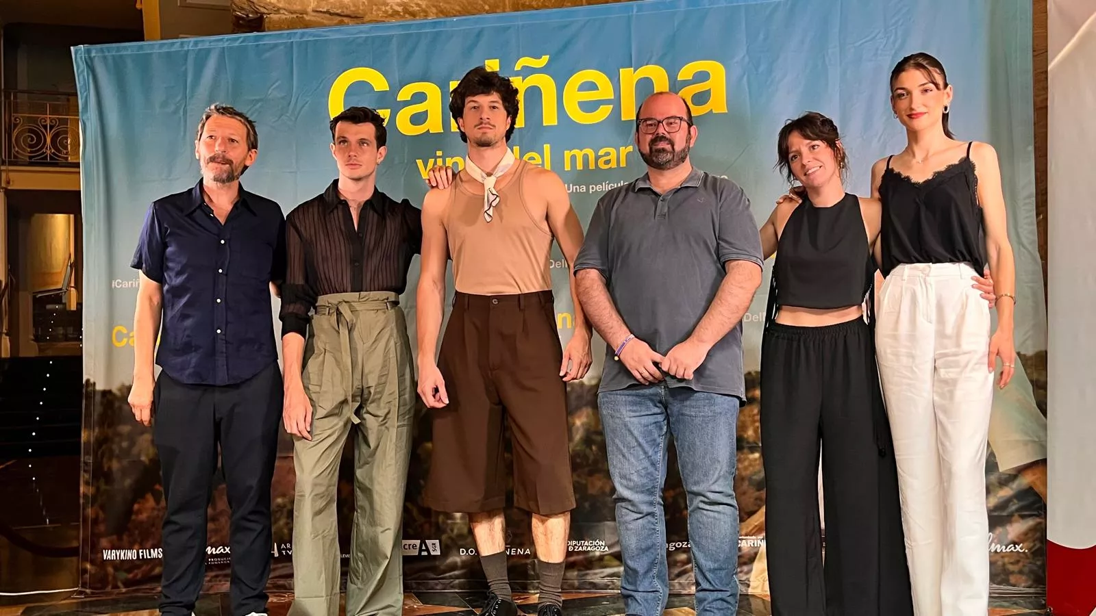 Preestreno de ‘Cariñena, vino del mar’ en el teatro Olimpia de Huesca. Foto Mercedes Manterola