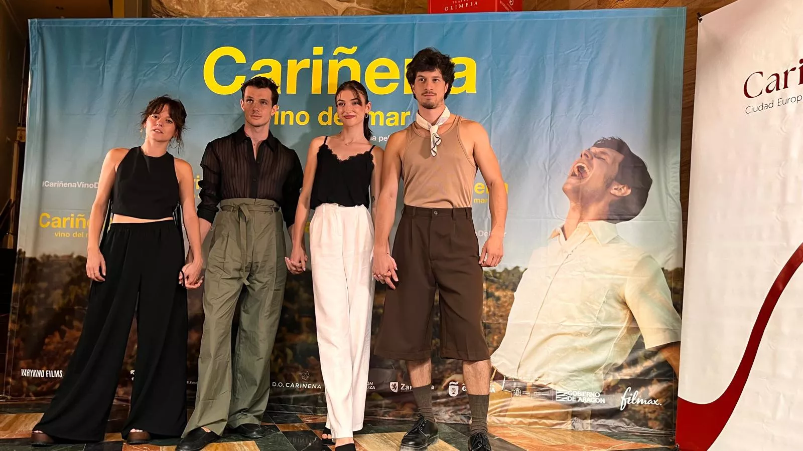 Preestreno de ‘Cariñena, vino del mar’ en el teatro Olimpia de Huesca. Foto Mercedes Manterola