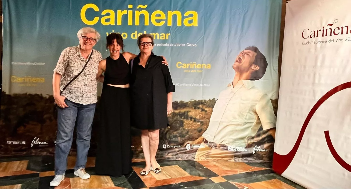 Preestreno de ‘Cariñena, vino del mar’ en el teatro Olimpia de Huesca. Foto Mercedes Manterola