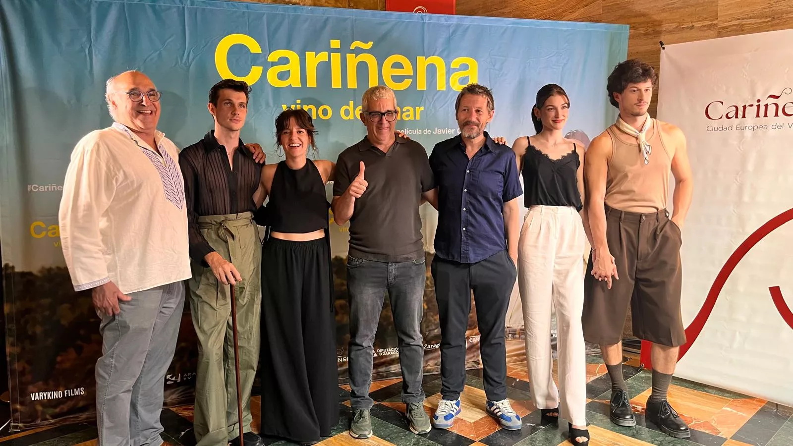 Preestreno de ‘Cariñena, vino del mar’ en el teatro Olimpia de Huesca. Foto Mercedes Manterola