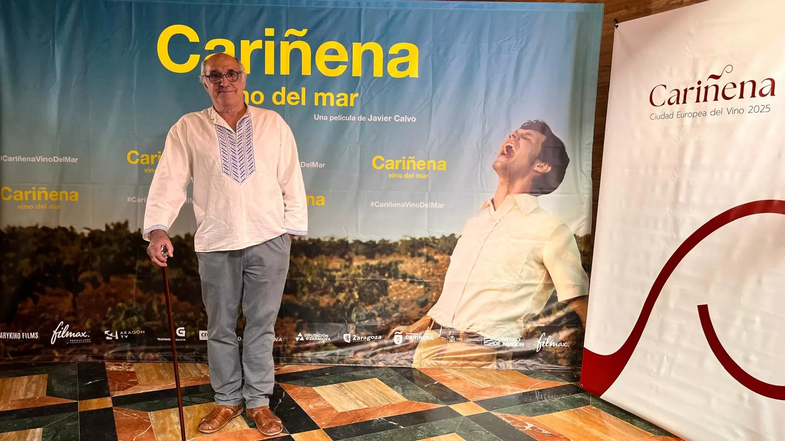 Preestreno de ‘Cariñena, vino del mar’ en el teatro Olimpia de Huesca. Foto Mercedes Manterola