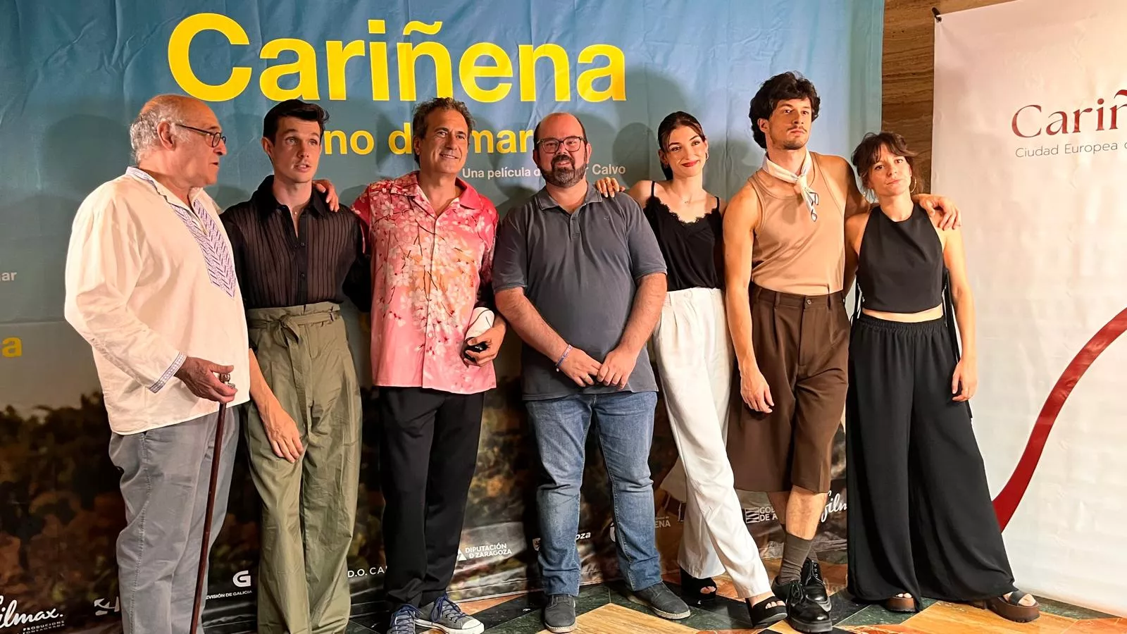 Preestreno de ‘Cariñena, vino del mar’ en el teatro Olimpia de Huesca. Foto Mercedes Manterola
