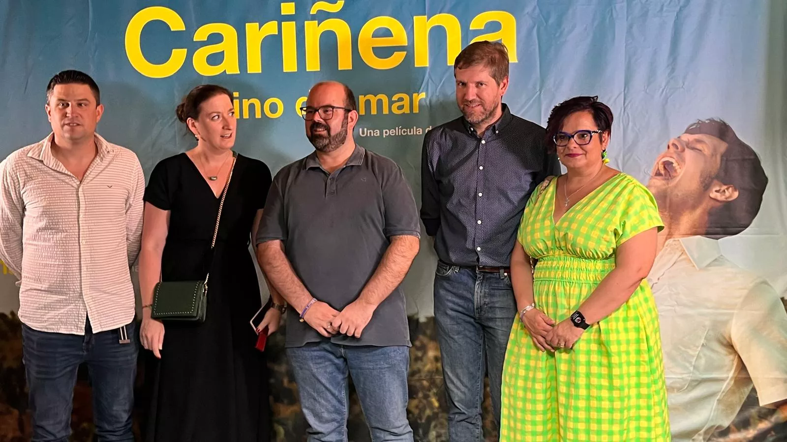 Preestreno de ‘Cariñena, vino del mar’ en el teatro Olimpia de Huesca. Foto Mercedes Manterola