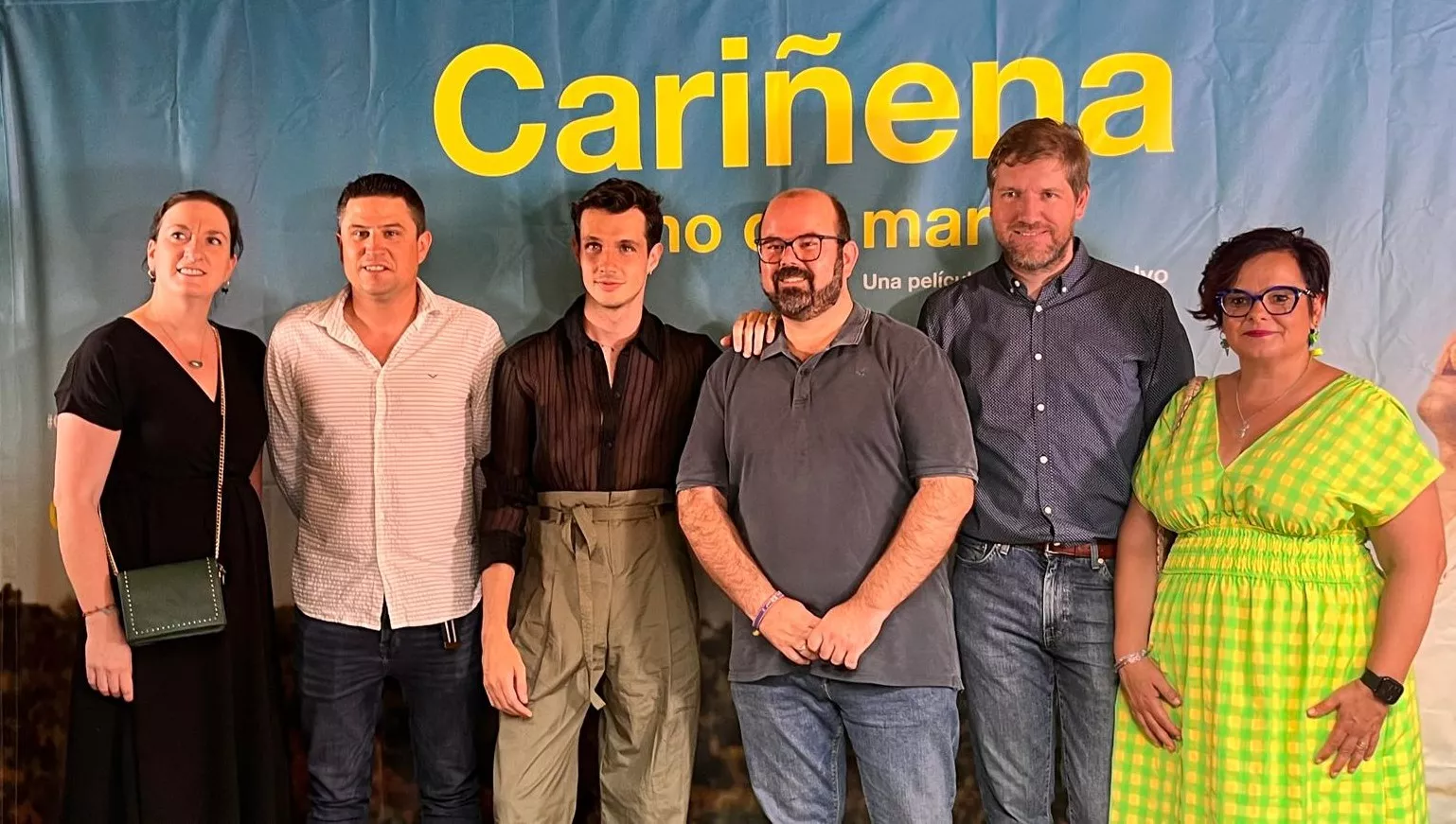 Preestreno de ‘Cariñena, vino del mar’ en el teatro Olimpia de Huesca. Foto Mercedes Manterola