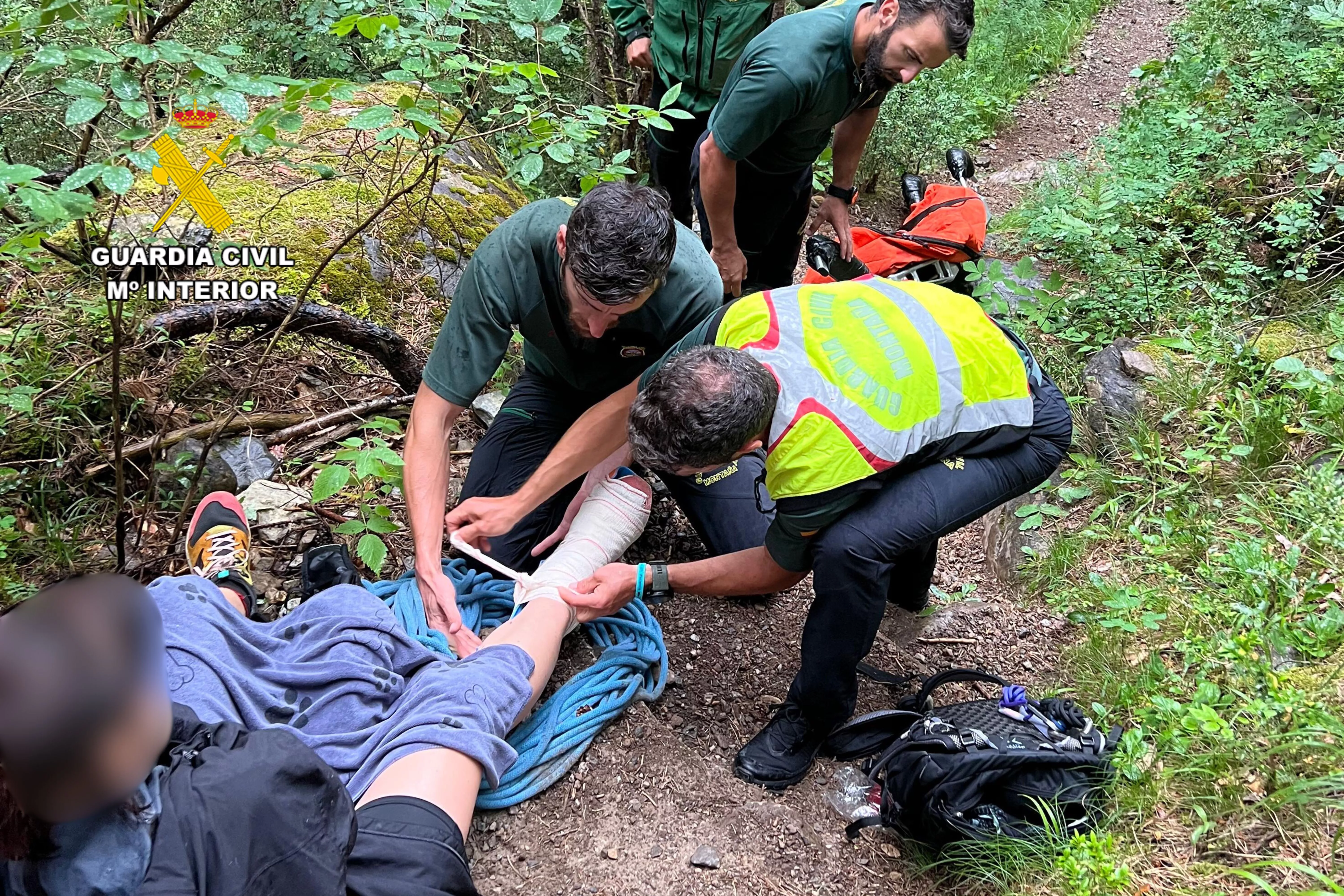 Senderista rescatada por el Greim de Boltaña en el Parque de Ordesa.