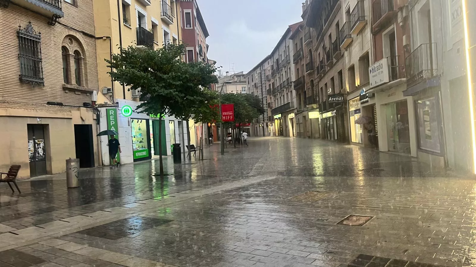 Aviso por tormentas intensas en la provincia de Huesca. Foto Mercedes Manterola