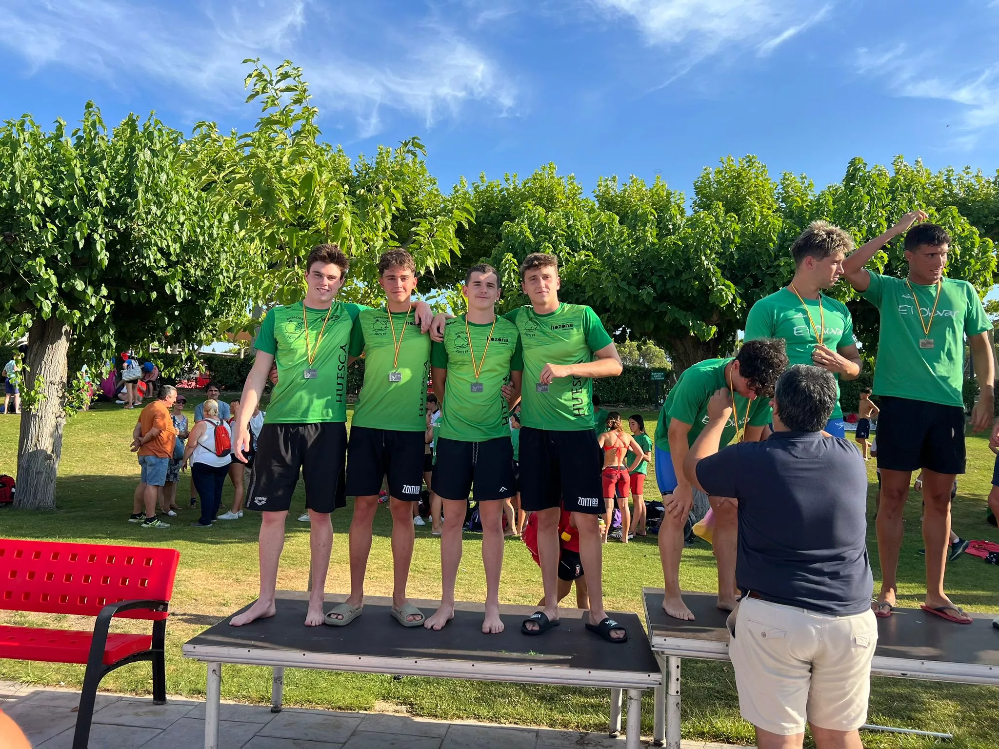 4 x 200 m. libre masculino absoluto. Medalla de plaza