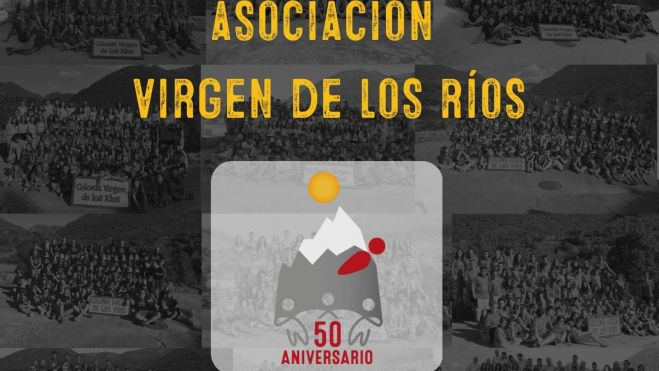 Cartel del 50 aniversario de la Asociación Virgen de los Ríos