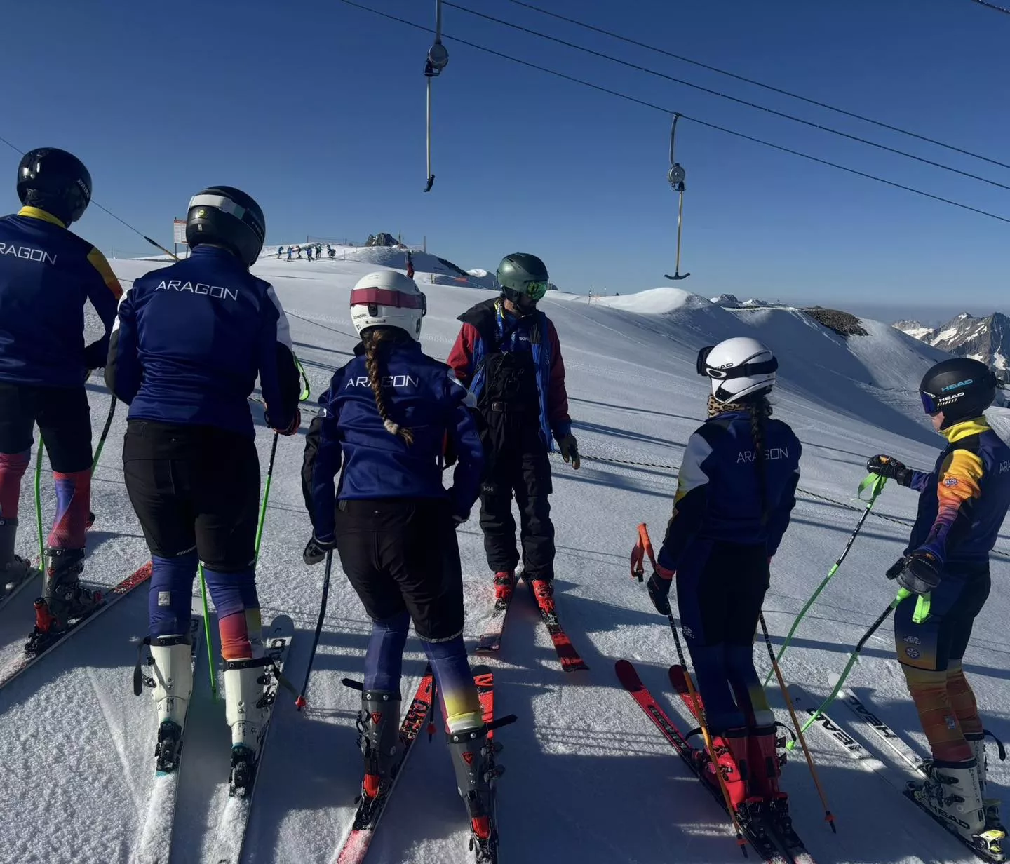 El equipo CETDI Alpino entrena en Los Alpes