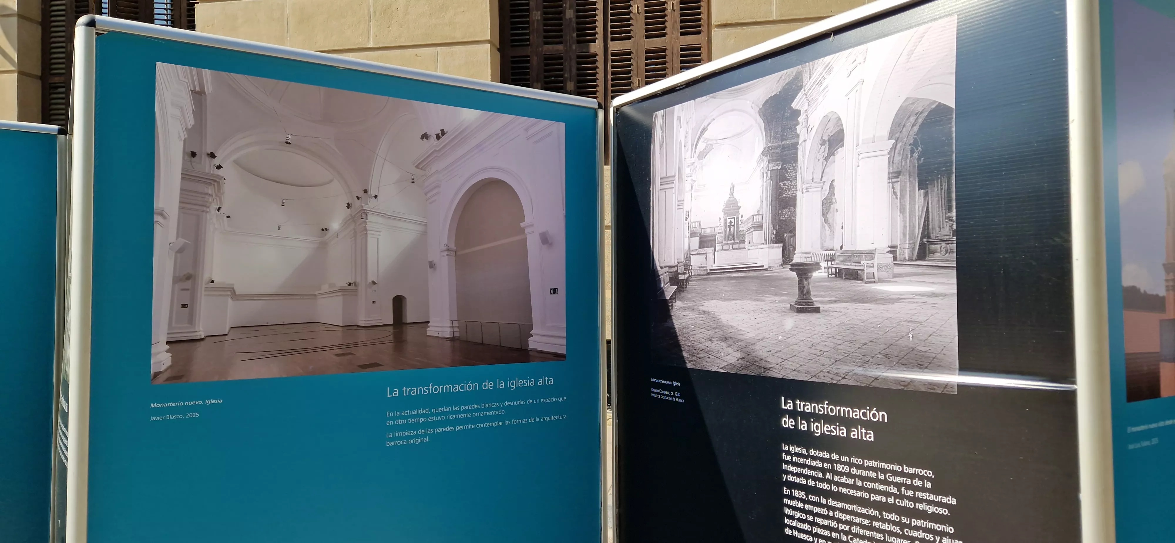 Exposición “Un paseo por la historia con José Luis Solano” en Huesca. Foto Myriam Martínez
