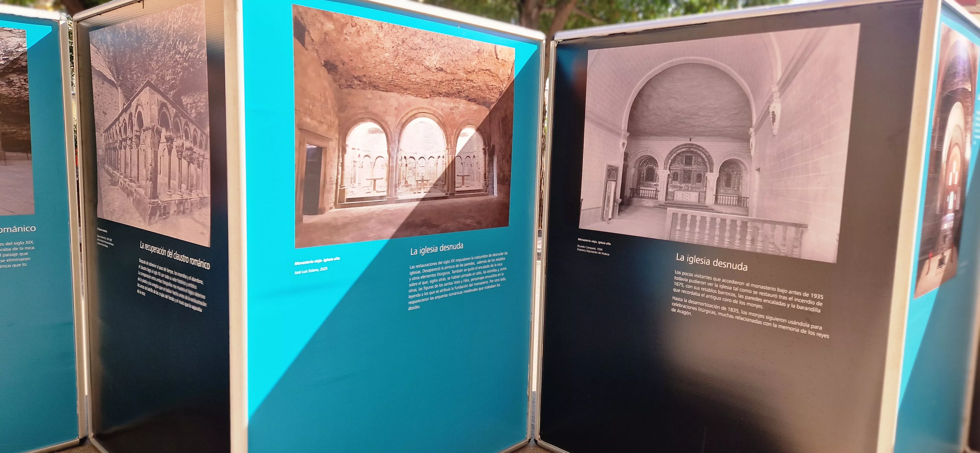 Exposición “Un paseo por la historia con José Luis Solano” en Huesca. Foto Myriam Martínez