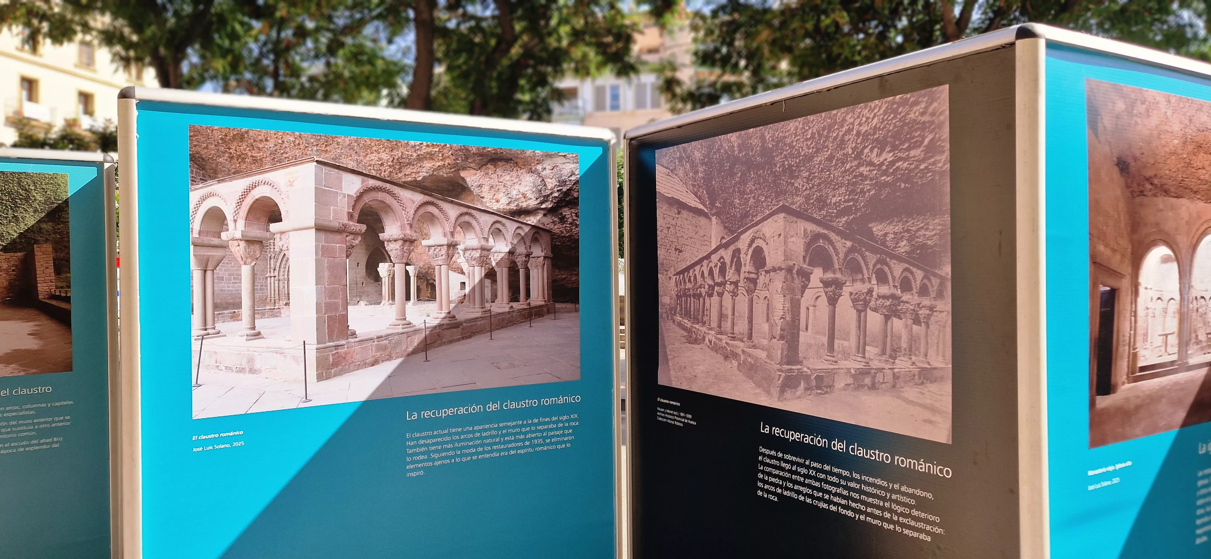 Exposición “Un paseo por la historia con José Luis Solano” en Huesca. Foto Myriam Martínez