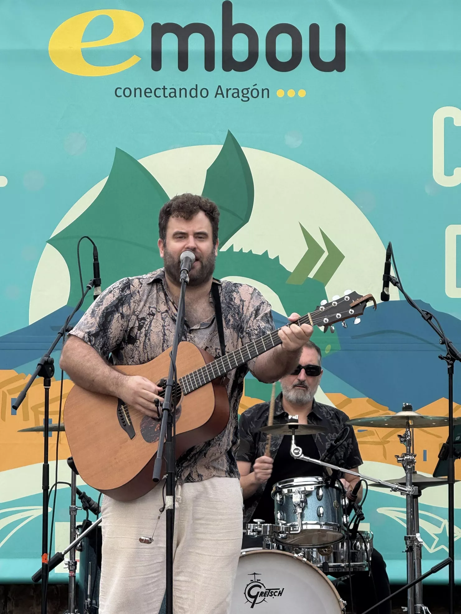 Francho Sarrablo en el escenario Embou