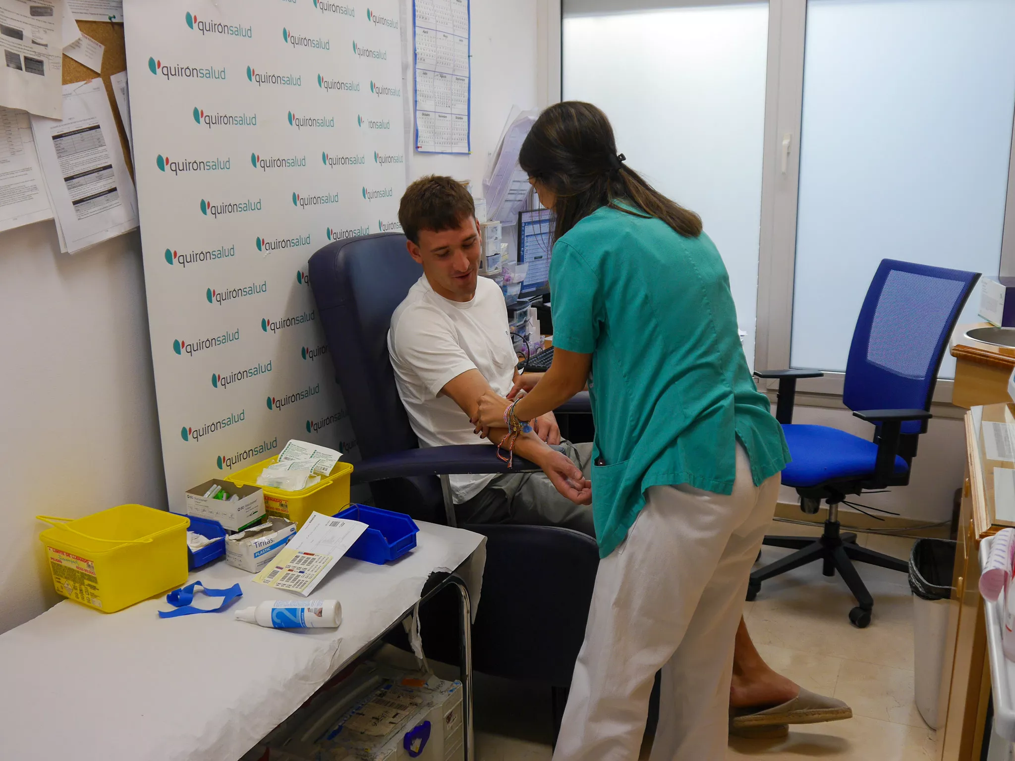 Reconocimiento médico de los jugadores del Huesca. Fotos SD Huesca