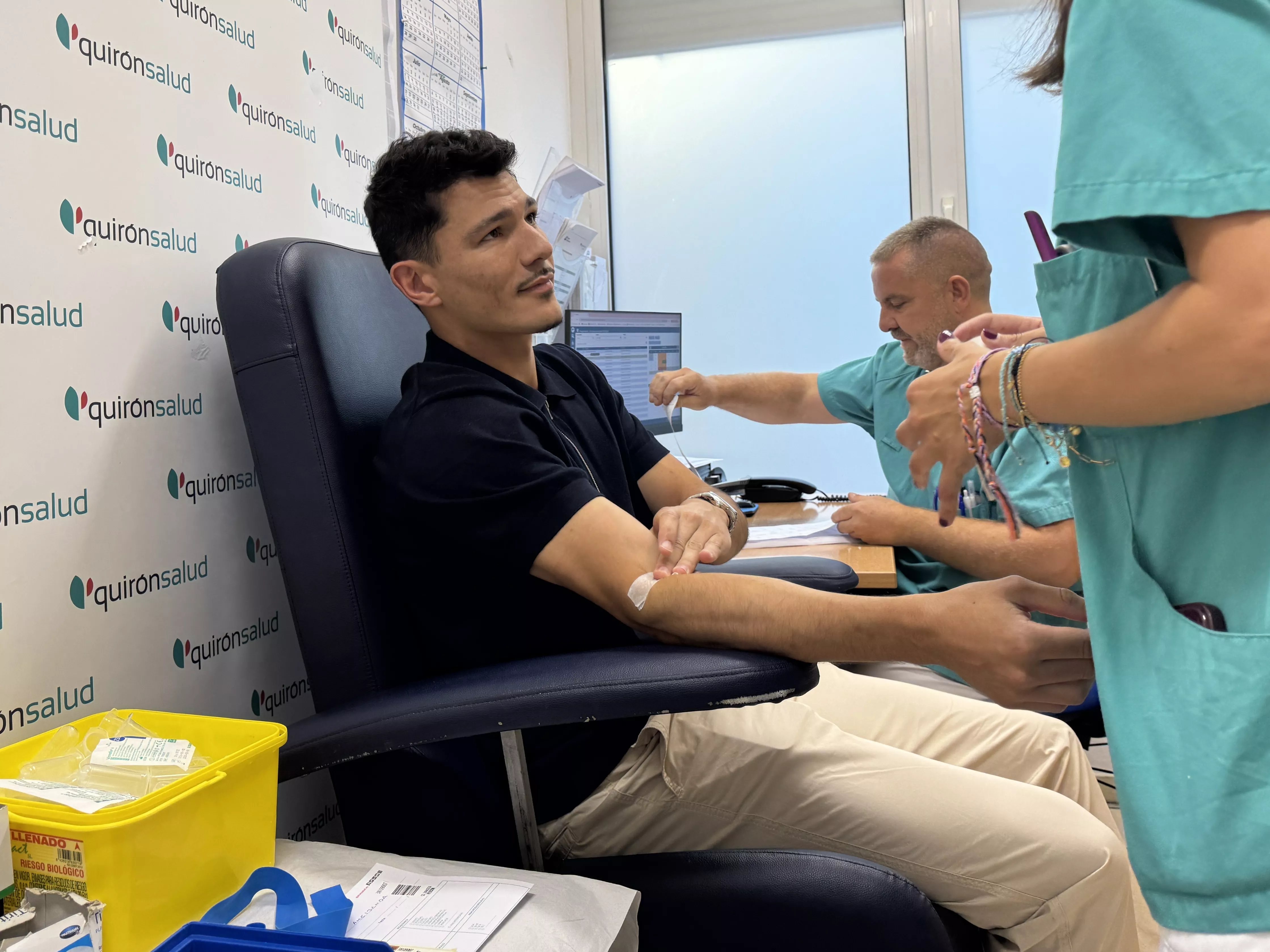Reconocimiento médico de los jugadores del Huesca. Fotos SD Huesca