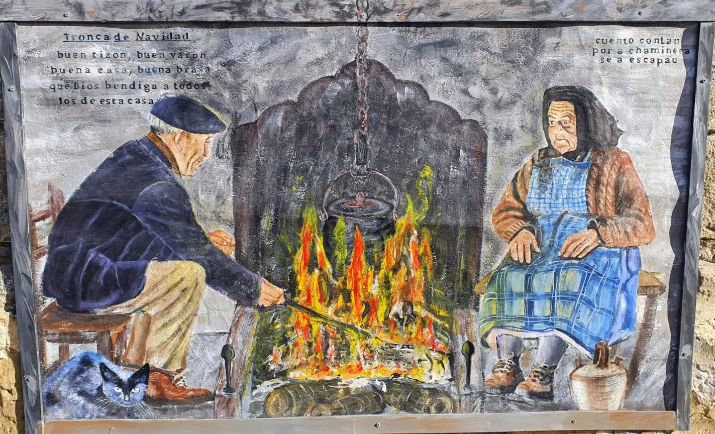 Rituales navideños en las pinturas de Arcusa.