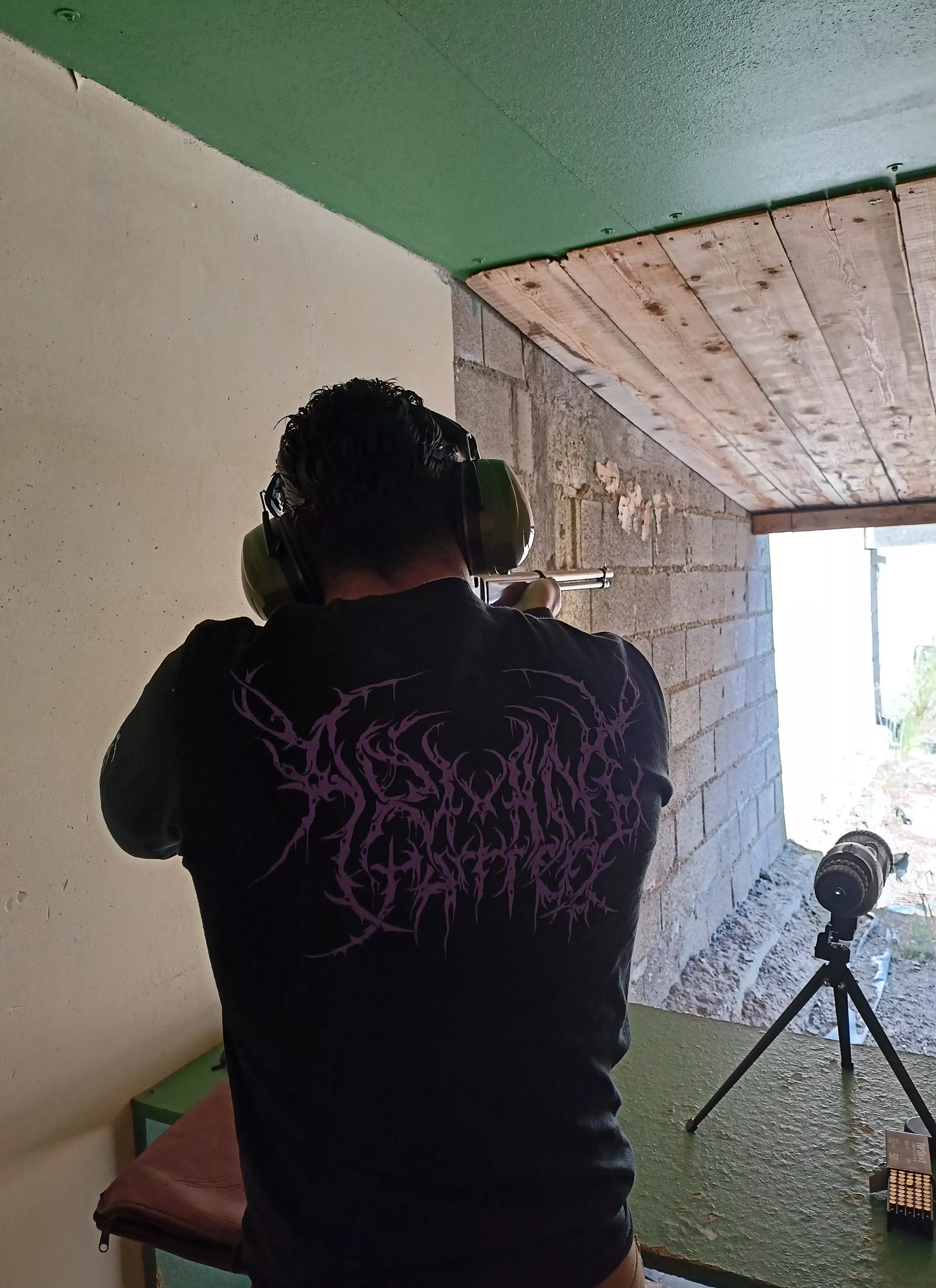 Un tirador durante la competición.