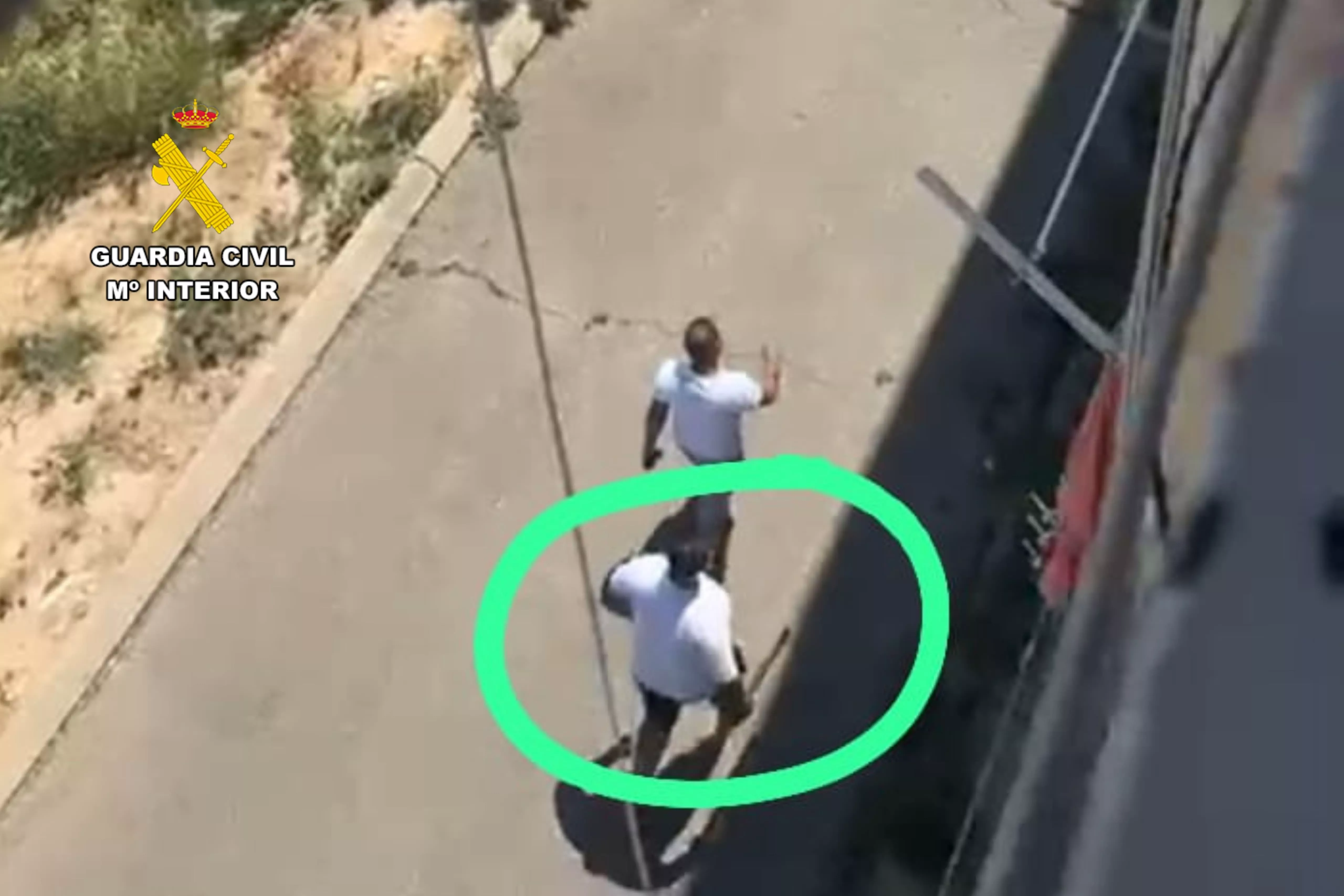 Uno de los agresores en Fraga