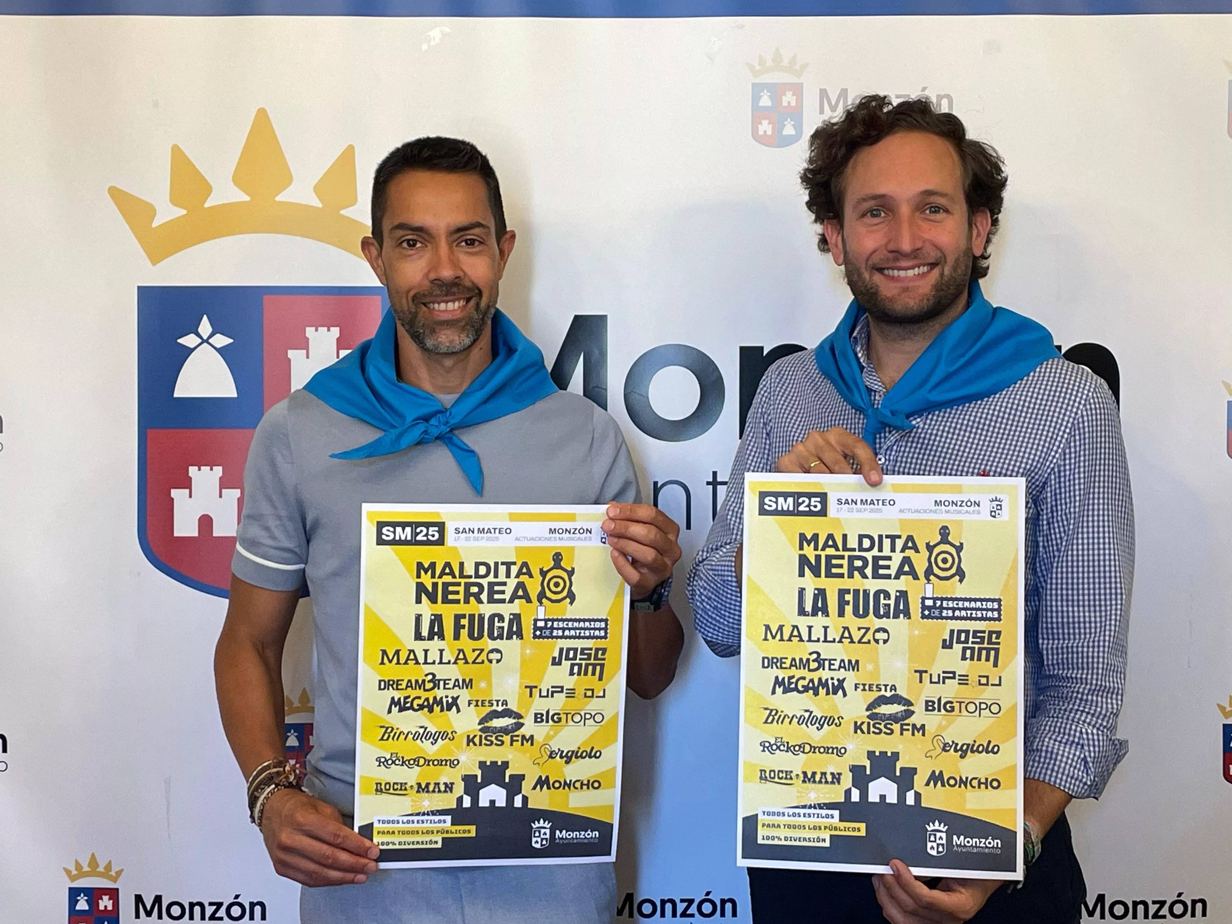 Jairo Sánchez e Isaac Claver han presentado el cartel musical de las fiestas de San Mateo.