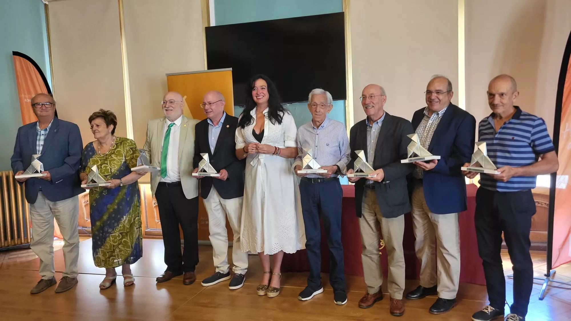 Homenaje a los presidentes y personal del Patronato Municipal de Deportes de Huesca