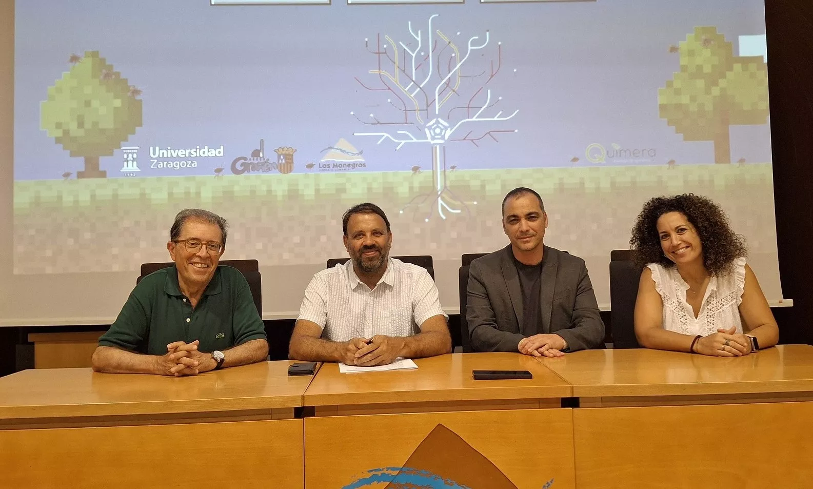 Lucientes, Loscertales, Sampériz y Delacour en la presentación del Curso de Entomología Sanitaria y Control de Vectores. Lucientes, Loscertales, Sampériz y Delacour en la presentación del Curso de Entomología Sanitaria y Control de Vectores.