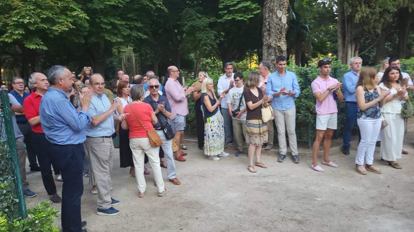 Homenaje a Miguel Ángel Blanco en la Rosaleda del Parque Miguel Servet de Huesca