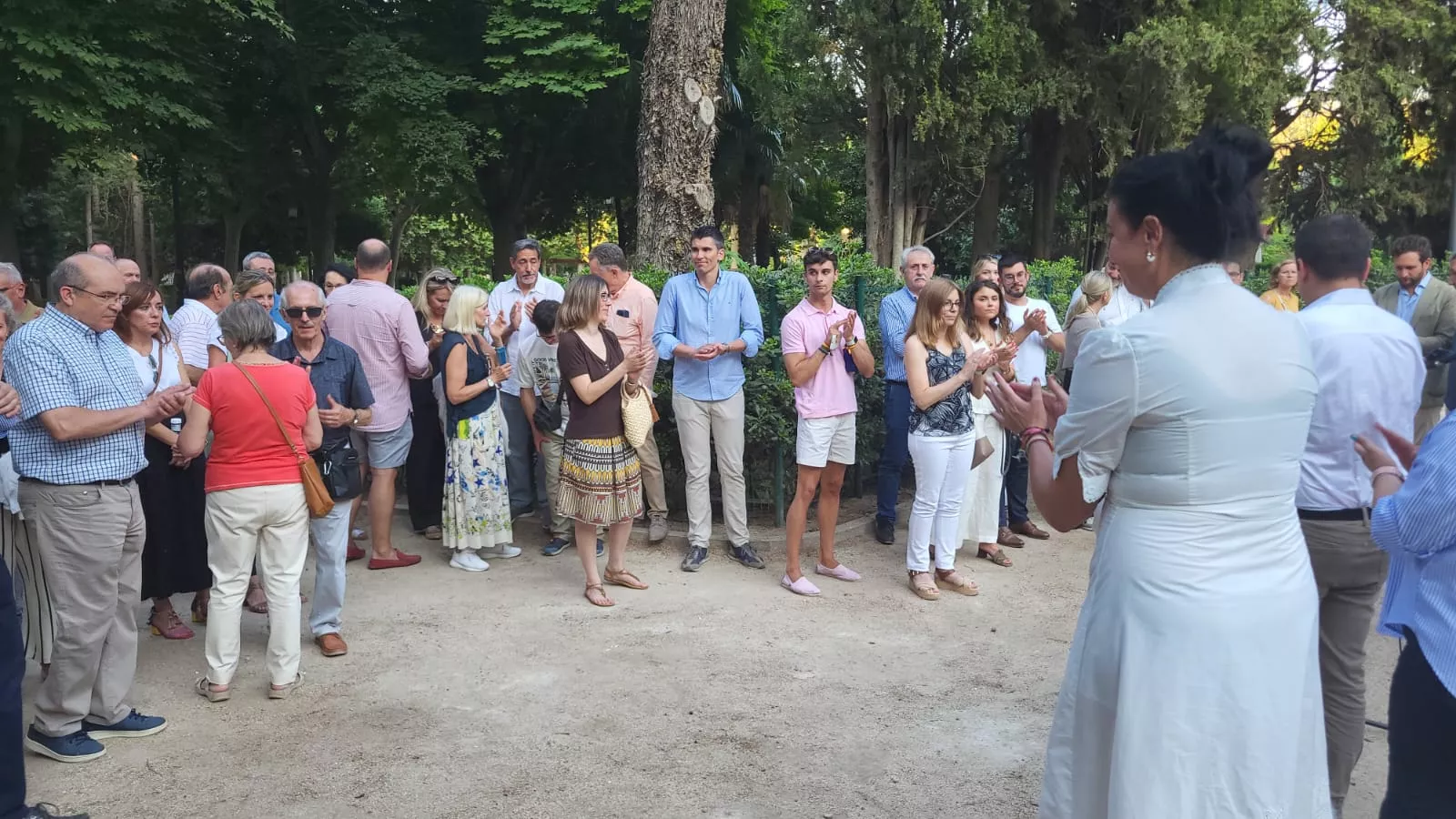 Homenaje a Miguel Ángel Blanco en la Rosaleda del Parque Miguel Servet de Huesca