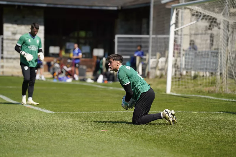 Primer entrenamiento de la SD Huesca en Benasque. Dani Vidal