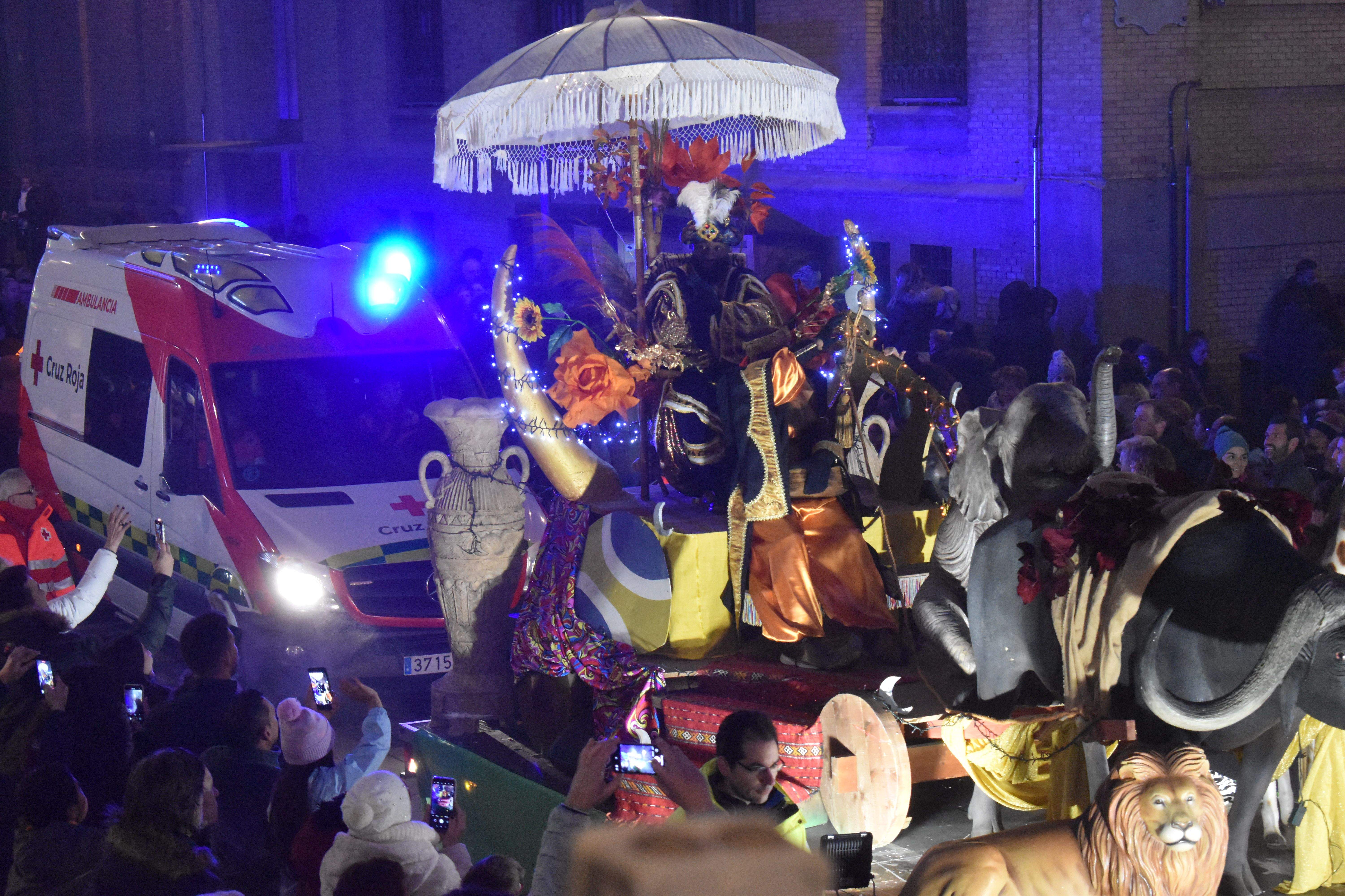Cabalgata de los Reyes Magos de Oriente en Huesca. Foto Carlos Jalle.