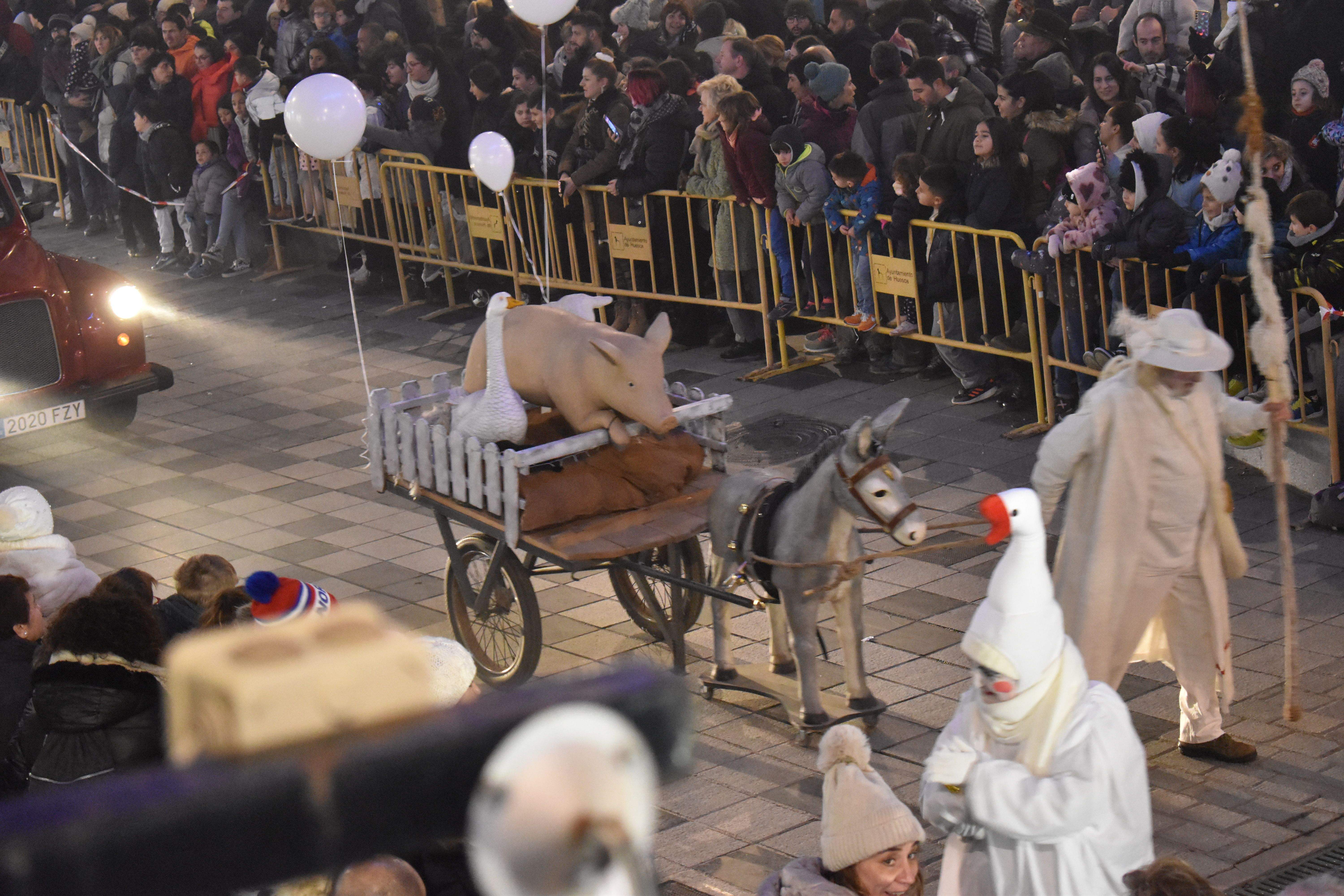 Cabalgata de los Reyes Magos de Oriente en Huesca. Foto Carlos Jalle.